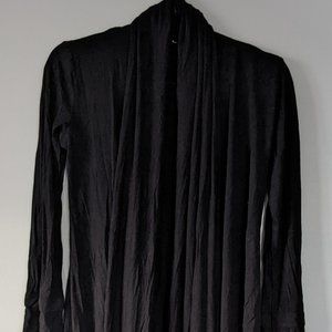 Drapey long open cardigan